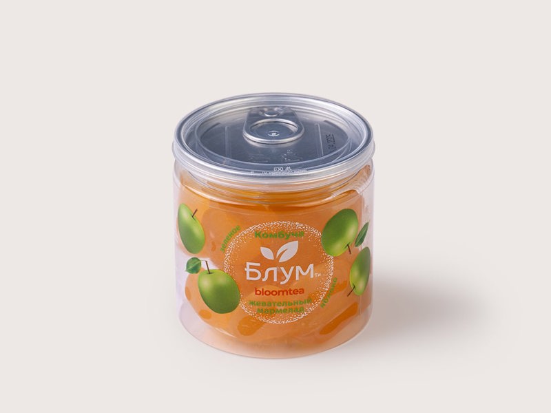Жевательный мармелад из чайного гриба со вкусом "Яблоко"