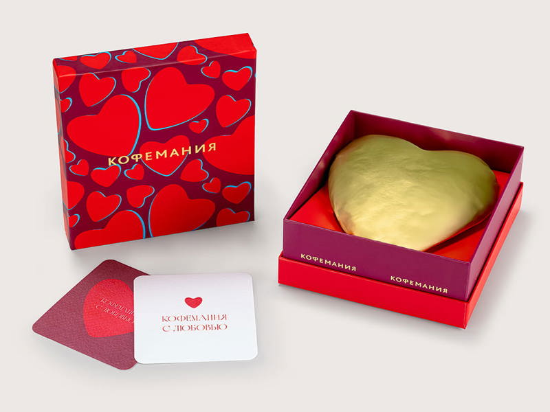 Шоколадное сердце «Кофемания»