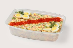 Оливье с ветчиной