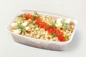 Оливье с ветчиной