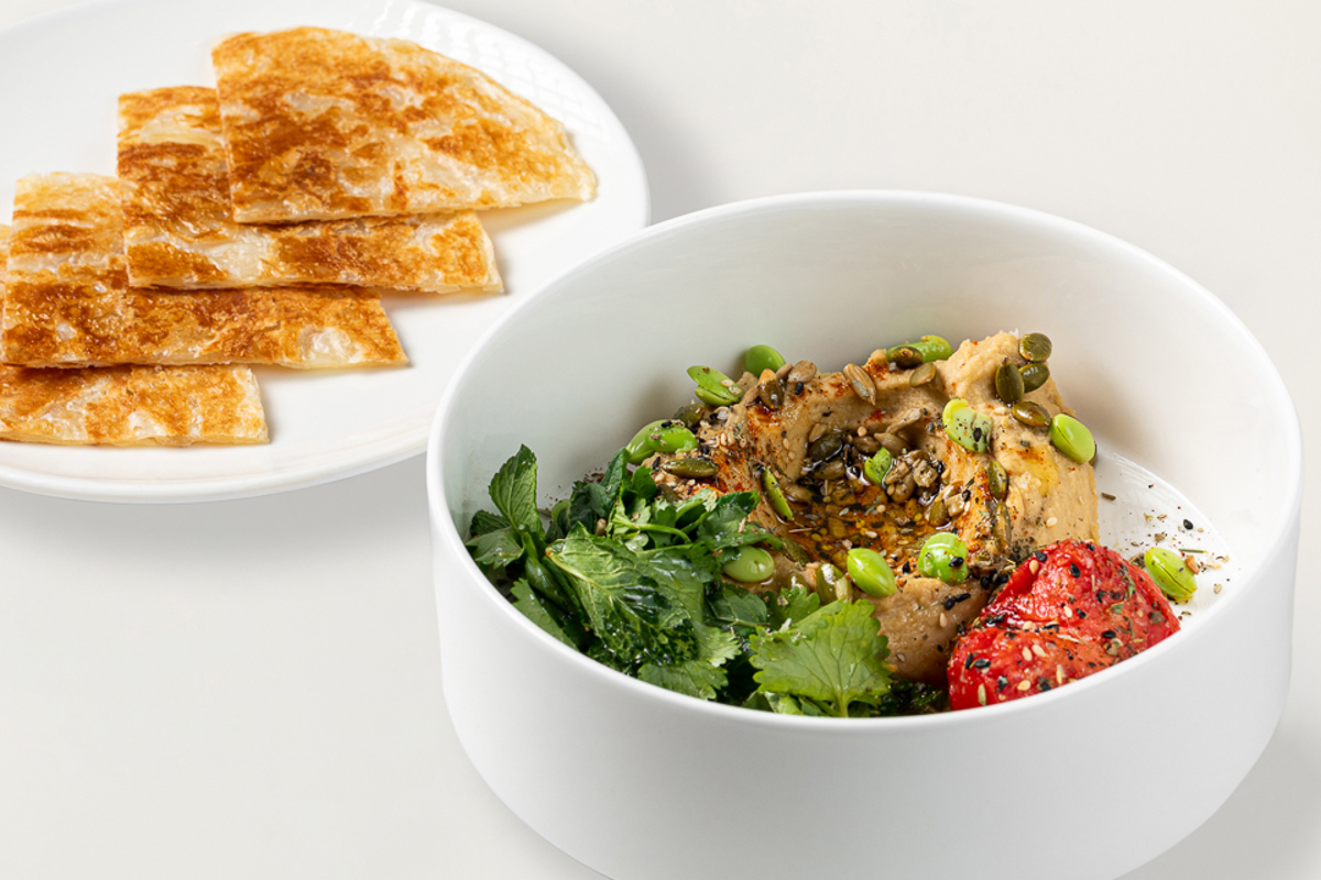 Хумус с запечённым томатом Хумус с запечённым томатом