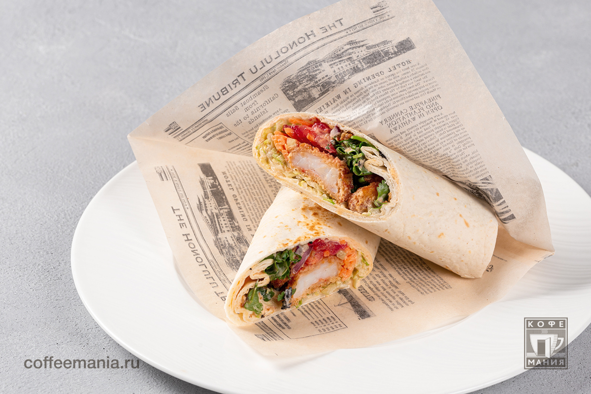 Тортилья-ролл с креветками