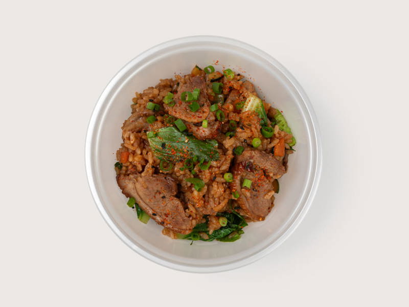Жареный рис с пекинской уткой