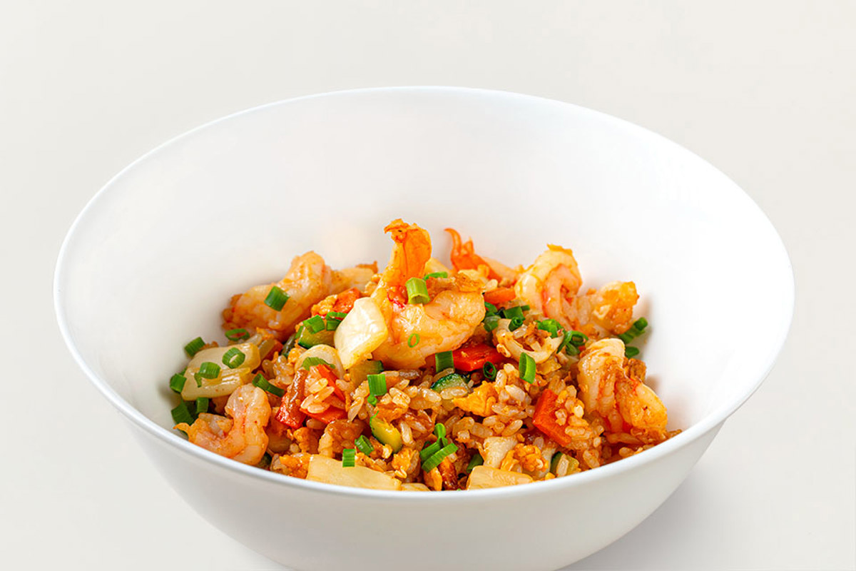 Жареный рис с морепродуктами