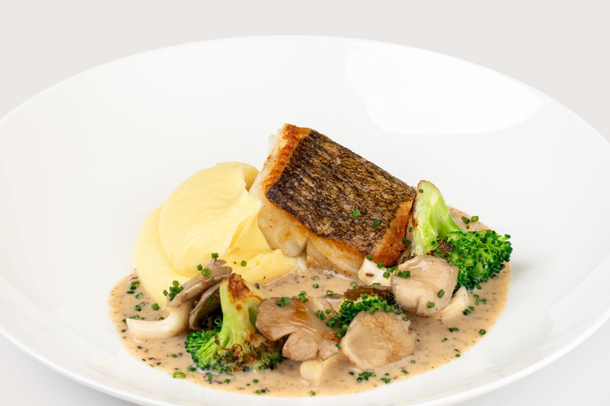 Палтус с соусом бер монте