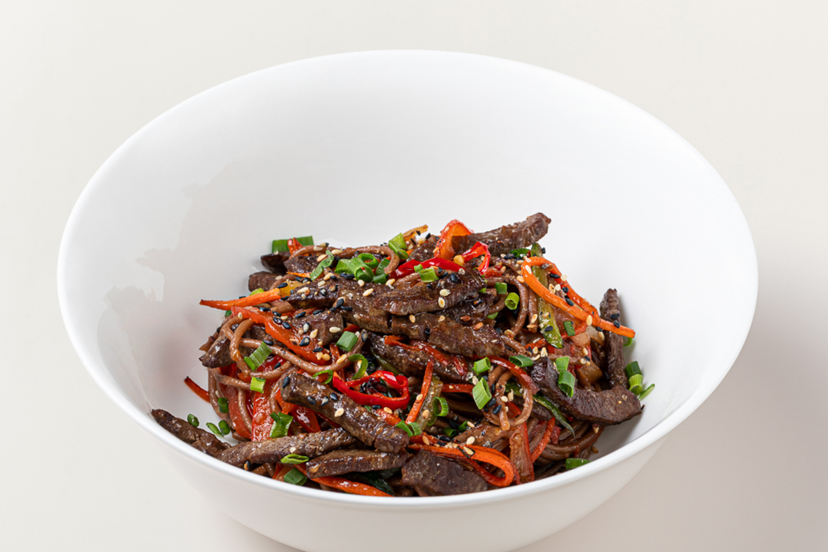 Гречневая лапша с телятиной Гречневая лапша с телятиной