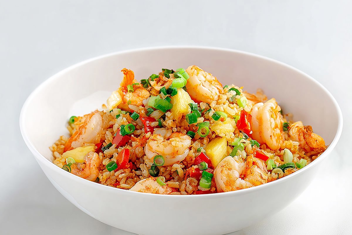 Жареный рис с морепродуктами
