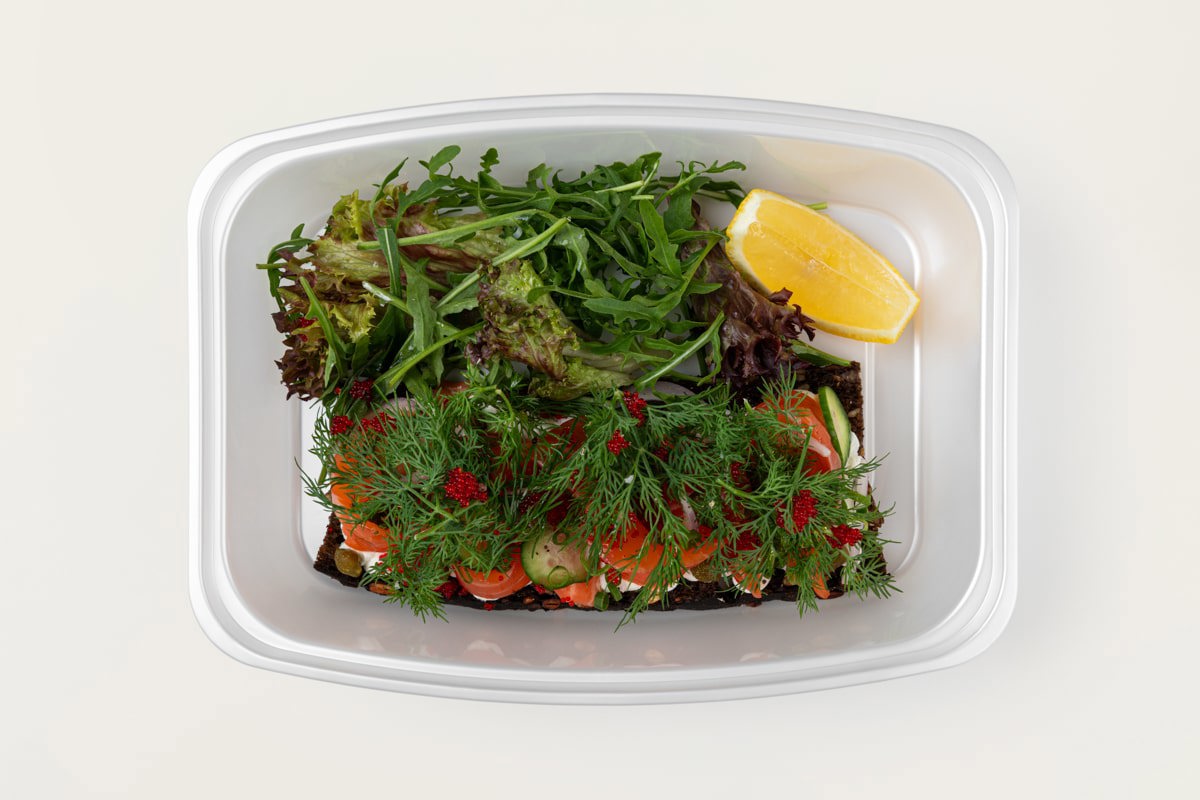 Шведский тост с лососем Шведский тост с лососем