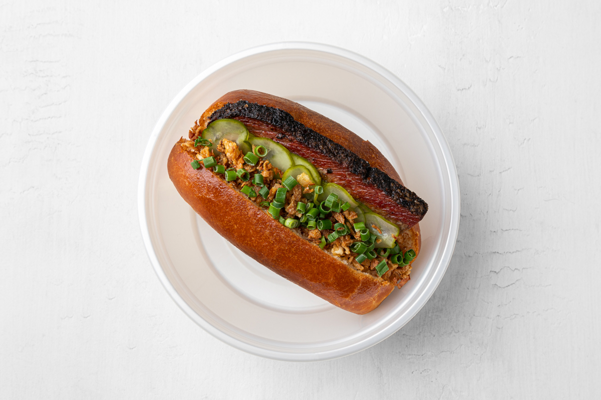 Бриошь с брискетом